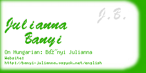 julianna banyi business card